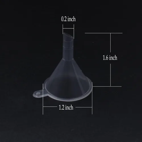 Miniatura 2 de WARMBUY Mini embudos de plástico transparente, paquete de 30
