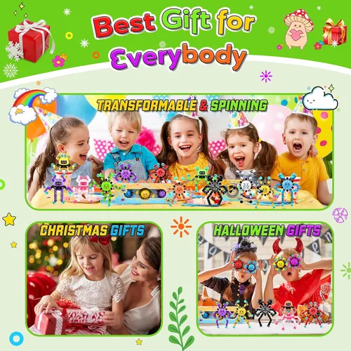 Miniatura 5 de 9 juguetes giratorios para niños y adultos, recuerdos de fiesta para niños, bolsas de golosinas a granel, juguete sensorial para aliviar el estrés