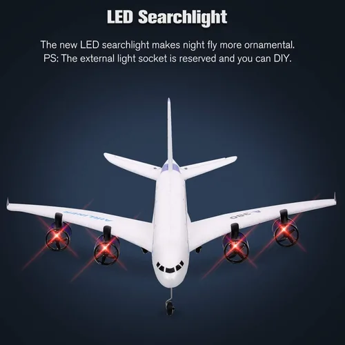 Miniatura 7 de Avión RC A380 GoolRC, avión de control remoto de 2.4G y 3 canales, avión RC fácil de volar para principiantes, juguetes de modelo de planeador