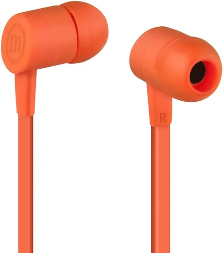 Miniatura 2 de Maxell 2 auriculares sólidos con micrófono integrado, color rojo rubor