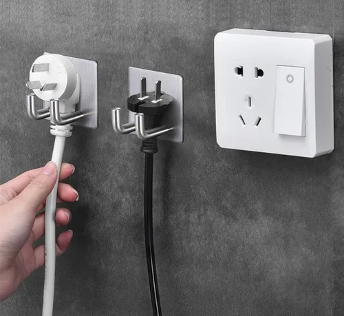 Miniatura 4 de Ganchos adhesivos, gancho de acero inoxidable para toallas de baño, colgador de pared resistente, impermeable, antideslizante, doble gancho