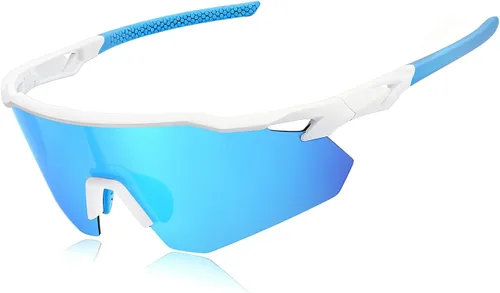 Miniatura 9 de SEKKAF Gafas de sol deportivas polarizadas para hombres y mujeres, protección UV, ligeras, para correr, ciclismo, almohadillas antideslizantes