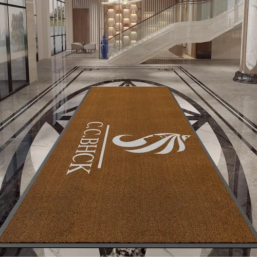Miniatura 12 de Alfombrillas comerciales personalizadas para puertas Alfombra con logotipo personalizado Texto de entrada Alfombra para entrada con respaldo de goma