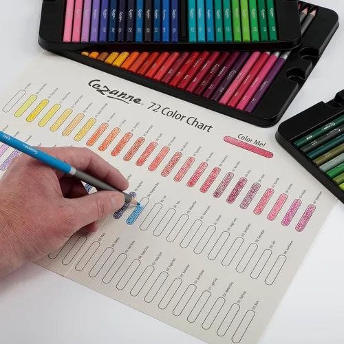 Miniatura 5 de Cezanne Creative Mark - Lápices de colores de primera calidad, juego de 72 lápices de dibujo altamente pigmentados, lápices de colorear