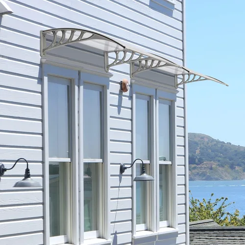 Miniatura 6 de Toldo para ventana y puerta con dosel, toldo moderno de policarbonato para puerta delantera, toldo para patio con dosel para ventana y puerta, Toldo