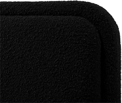 Miniatura 9 de Chloe - Cama de plataforma tapizada No requiere somier (borde negro, marco de cama queen)