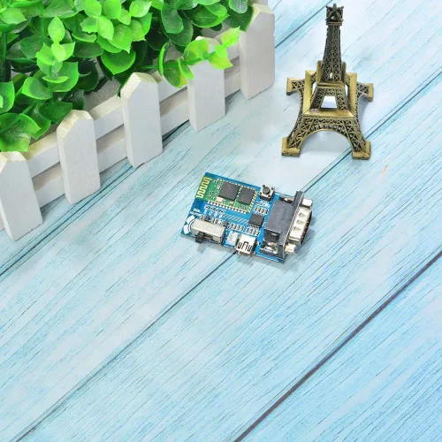 Miniatura 2 de Comimark 1 unids RS232 Bluetooth Serial Adaptador Comunicación Maestro-Esclavo Módulo 5V Mini USB