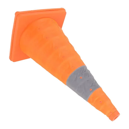 Miniatura 6 de Conos de tráfico plegables con collares reflectantes, cono naranja de seguridad desplegable multiusos con base rellenable para entrenamiento