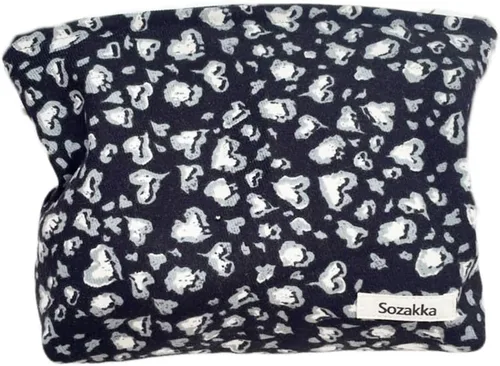 Miniatura 39 de SxoSyo Bolsas de cosméticos para mujer, bolsa de maquillaje grande, bolsa de viaje con cremallera, organizador de brochas de maquillaje para regalos