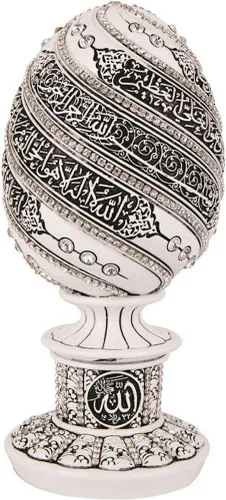 Decoración de mesa islámica, escultura de huevo, estatua musulmana, pieza de exhibición musulmana, decoración del hogar, regalos de Eid Ramadán,