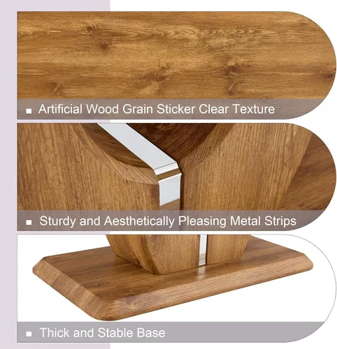 Miniatura 3 de LKTART Mesa de Centro Rectangular para Sala de Estar, Mesas de Centro de Imitación de Mármol con Almacenamiento, Base Moderna Estable Mesa de Centro