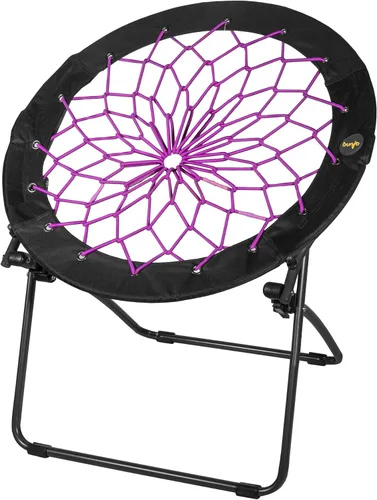 Zenithen Silla elástica Bunjo plegable de 29 pulgadas, Plum Jam (paquete de 1), asiento plegable ligero para adolescentes, adultos, dormitorios,