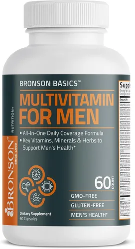 Miniatura 6 de Bronson Multivitamínico para hombres, fórmula de cobertura diaria todo en uno, vitaminas clave, minerales y hierbas para apoyar la salud