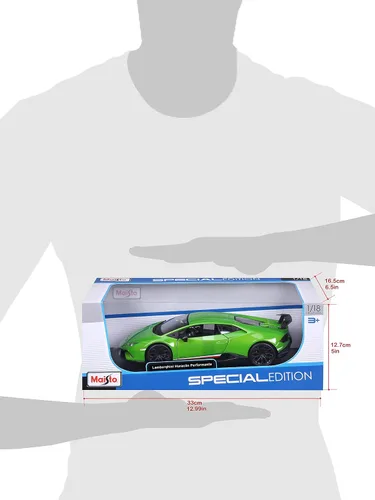 Miniatura 8 de Lamborghini Huracan Performante Metálico Verde 1/18 Modelo de Coche Fundido a Presión por Maisto
