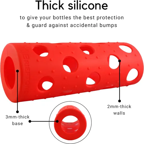 Miniatura 4 de Brieftons Fundas de silicona: paquete de 6 fundas de protección antideslizantes aisladas, ultra gruesas y duraderas, mejores que el neopreno