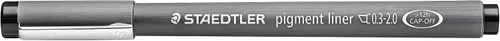 Miniatura 6 de Staedtler Delineador de pigmentos, pluma fina para dibujo, dibujo, diario, 0.039 in, negro, 308 10-9