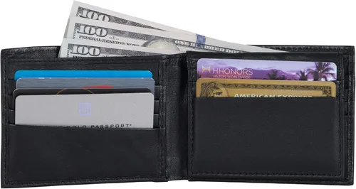 Miniatura 5 de Ben Sherman Men's Manchester Slim Bifold Full-Grain Leather RFID Minimalist Gift Box Wallet