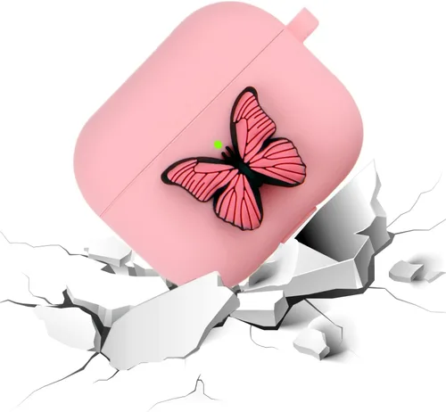 Miniatura 4 de Funda de mariposa para Airpod 3, bonita funda para Airpods de 3ª generación para Apple AirPods de 3ª generación (2021), divertidos accesorios