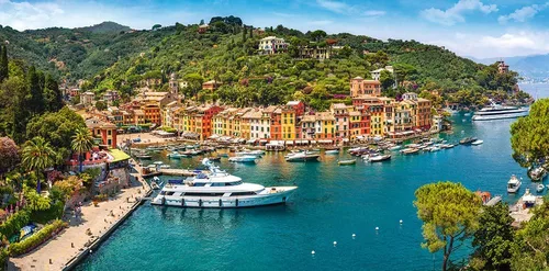 Miniatura 2 de CASTORLAND Rompecabezas de 4000 piezas, vista de Portofino, Italia, paisaje romántico, rompecabezas turístico, vacaciones italianas, paisaje