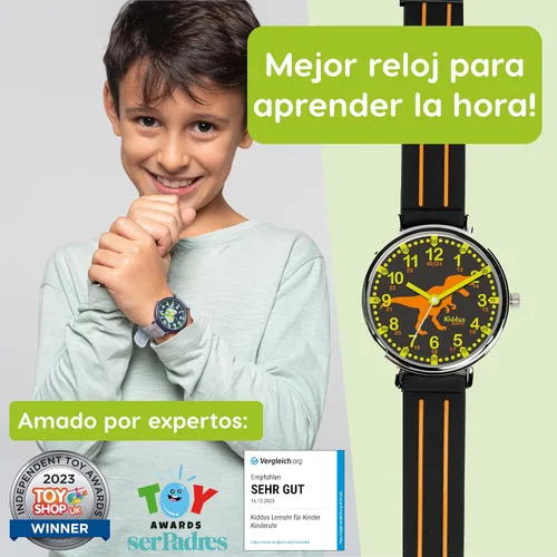 Miniatura 2 de Kiddus Reloj para niños, niños y niñas, reloj de aprendizaje de tiempo para niños, primer reloj de pulsera a partir de 5 años, manecillas de horas
