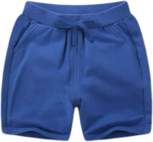 Miniatura 2 de Paquete de 2 pantalones cortos deportivos de punto de verano para niños y niñas, pantalones cortos suaves casuales para bebés