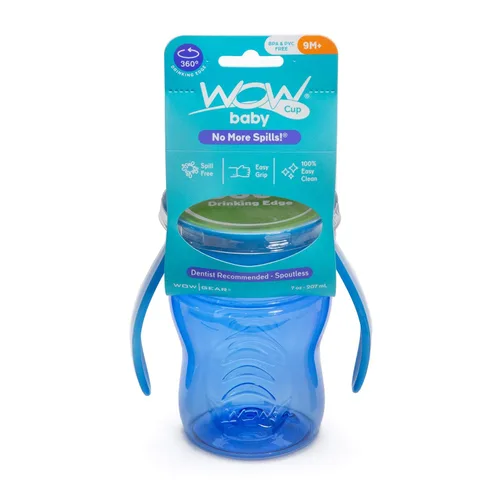 Miniatura 4 de Wow Cup for Baby 360 Trainer - Vaso para sorber, azul, 7 oz / 7.0 fl oz
