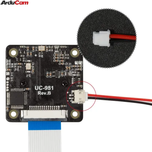 Miniatura 4 de Arducam Cámara ToF, módulo de cámara enrollable a color de 0.43MP con estuche para Raspberry Pi y Nvidia Jetson Board, solución de detección