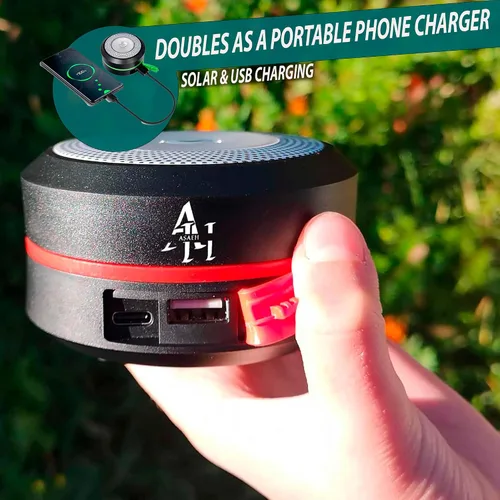 Miniatura 8 de Linterna solar para campamento, linternas LED para cortes de energía, luces de campamento, linterna de emergencia, lámpara plegable, recargable