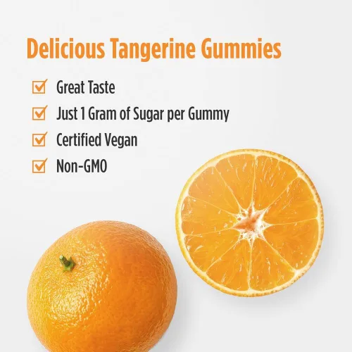 Miniatura 4 de Nordic Naturals Gomitas de vitamina C extra fuertes, sabor a mandarina, 60 gomitas - Suplemento vegano de vitamina C de 500 mg - Sistema