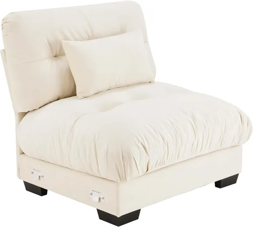 Miniatura 63 de SoarFlash Moderno sofá reclinable de terciopelo para sala de estar, sofá biplaza para apartamento, sofá de almacenamiento con marco de madera Azul