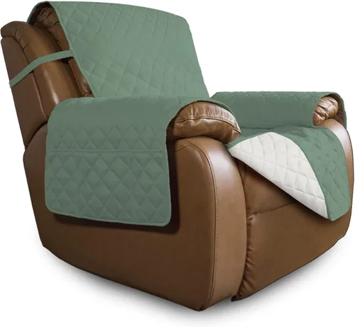 Miniatura 236 de Easy-Going - Funda para sofá, futón y sillón sin reposabrazos, reversible, resistente al agua, para mascotas y niños (azul oscuro/azul claro)