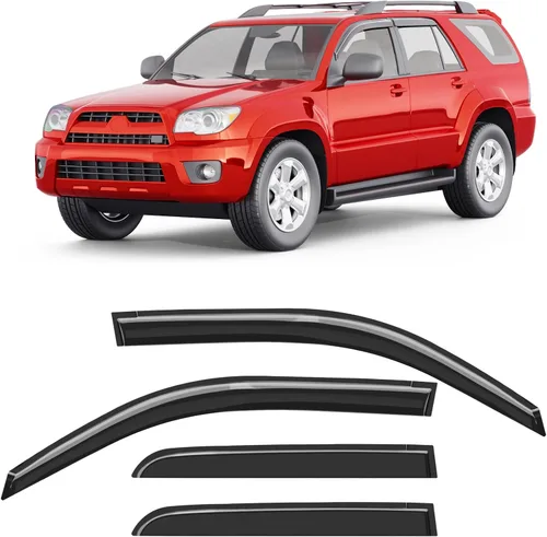Miniatura 46 de Protectores de lluvia aptos para Dodge Ram 1500 2009-2024, Ram 2500 y 3500 2010-2025, deflectores de lluvia extragruesos para ventana, viseras