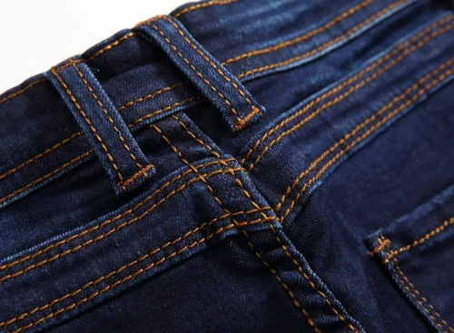 Miniatura 9 de Pantalones de mezclilla elásticos a la moda con corte ajustado para niño