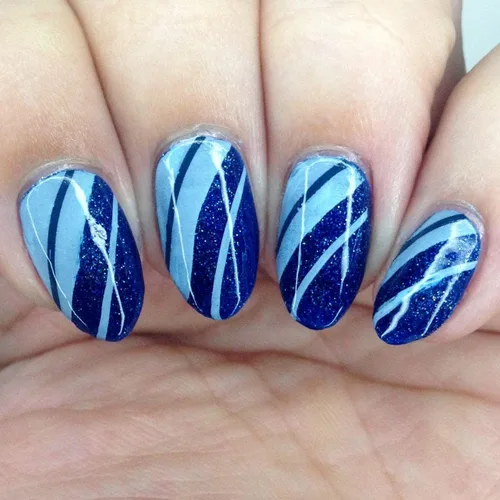 Miniatura 3 de Maniology French Connection - Placa de estampado de uñas con punta francesa, manicura clásica y simple, reutilizable, rectangular, plantilla de arte