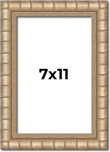 Miniatura 70 de Marco de fotos de madera maciza plateada de 32 x 32 pulgadas de ancho de 1.5 pulgadas Profundidad del marco interior de 0.5 pulgadas Marco