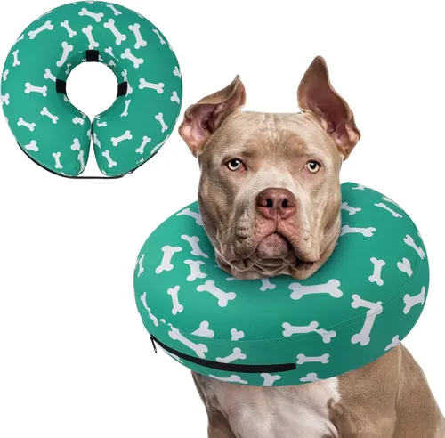 Miniatura 37 de Supet Cono Inflable para Perro para Perros Grandes, Medianos y Pequeños, Collar de Cono Suave para Perros y Gatos, Collar EC para Cuello de Perro