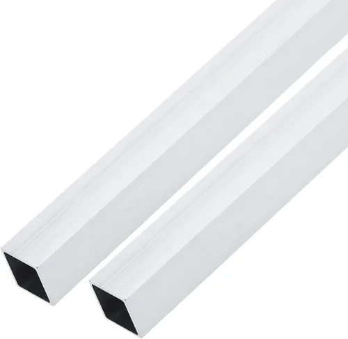 Miniatura 12 de METALLIXITY Tubo cuadrado de aluminio (1.575 in x 1.575 in x 0.039 in x 7.874 in) 2 piezas, tubo de aluminio 6063 - para muebles del hogar