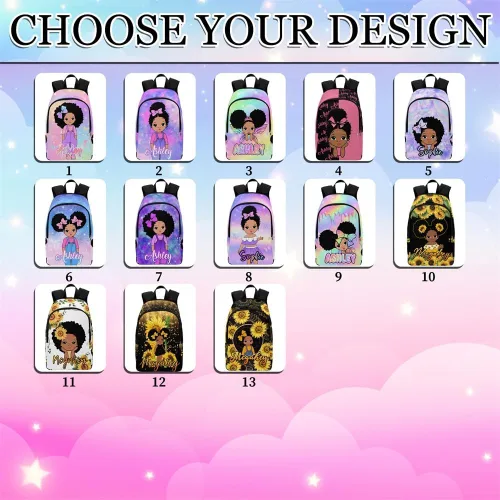 Miniatura 110 de Texto personalizado Elefante desgaste gafas mochila mochila mochila casual Daypack bolsa para mamá niñas, color86-4, Mochilas Daypack