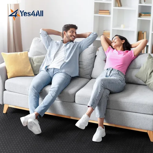 Miniatura 6 de Yes4All 24SQFT-120SQFT - Tapete de ejercicio de rompecabezas para gimnasio en casa, baldosas de espuma EVA entrelazadas con borde