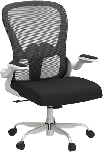 Miniatura 5 de Silla de oficina ergonómica, cómoda silla giratoria para oficina en casa, silla de escritorio de malla transpirable, silla de computadora de apoyo