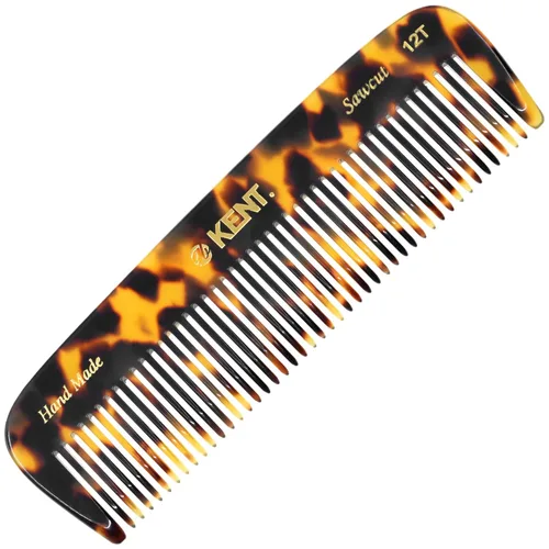 Miniatura 12 de Kent 12T TW Peine de Bolsillo - Peine de Cabello de Dientes Anchos Hecho a Mano para Hombres, Mujeres y Niños - Peine de Viaje, Barba y Bigote