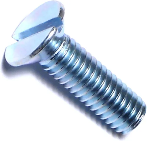 Miniatura 9 de Hard-to-Find Fastener 014973271565 Tornillos de máquina planos ranurados, 0.118 in-0.020 x 0.394 in, pieza-25