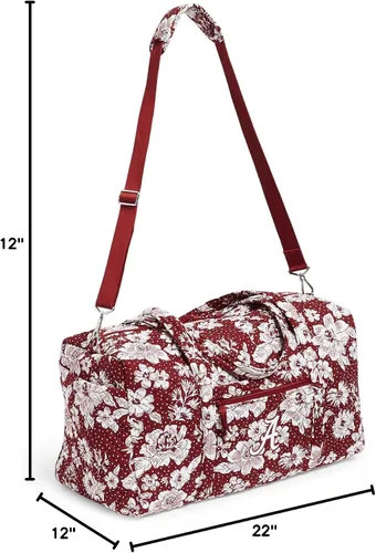 Miniatura 6 de Vera Bradley Women's Cotton Collegiate Large Travel Duffle Bag (Multiple Teams Available)