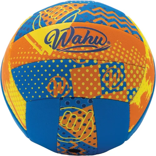 Wahu 100% Waterproof All-Purpose Pool Ball for Beach Volleyball, Soccer, and More, 6.5" Round Water Ball for Beach and Pool Sports Games Naranja