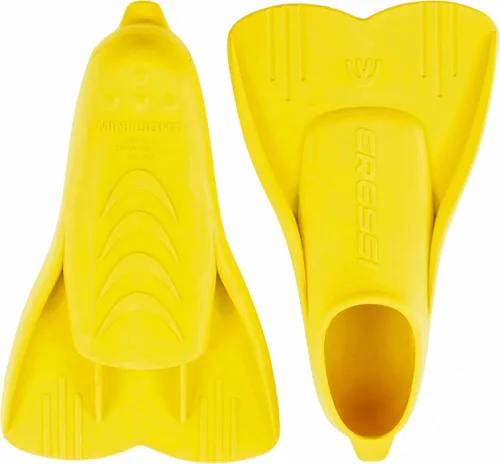 Miniatura 5 de Cressi Aletas de natación flotantes cortas para aprender a nadar - Para niños de 1 año en adelante - Mini Light: diseñadas en Italia Amarillo