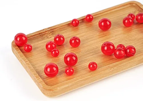 Miniatura 3 de Cuentas redondas de calcedonia roja natural de 25/64 pulgadas (25/64 pulgadas), 35 cuentas de piedras preciosas a granel para hacer joyas, pulseras
