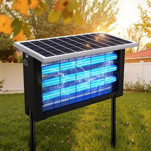 Miniatura 8 de Potente exterminador solar de insectos para exteriores para 2000 pies cuadrados con cable de extensión de 13 pies, exterminador de mosquitos