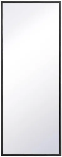 Miniatura 19 de Elegant Decor Monet - Espejo rectangular con marco de metal (60 x 18 pulgadas), color negro