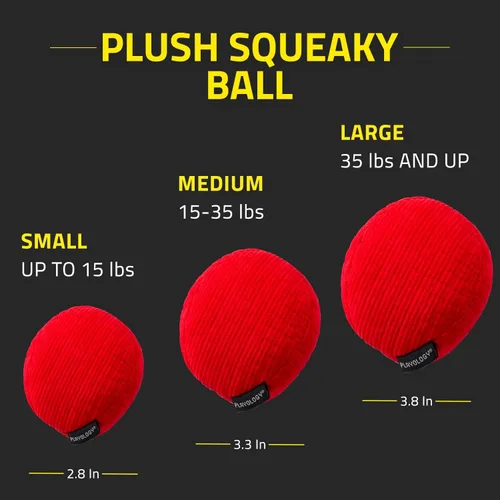Miniatura 7 de Playology Juguetes para Perros Pelota de Peluche Chirriante para Perros Juguete Mediano con Aroma a Carne – Fácil de Limpiar y Hecho