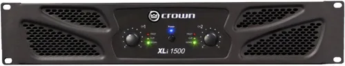 Miniatura 9 de Crown XLi800 Amplificador de potencia de 600 W en puente de dos canales 8Ω. Para DJ profesional, PA, amplificador de escenario. Negro